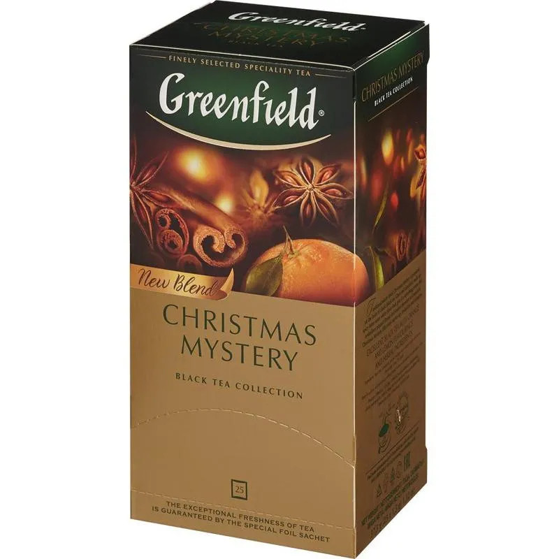 Чай Greenfield Christmas Mystery черный 25 пак. 0434-10, 501585 Чай Greenfield Christmas Mystery черный 25 пак. 0434-10, 501585