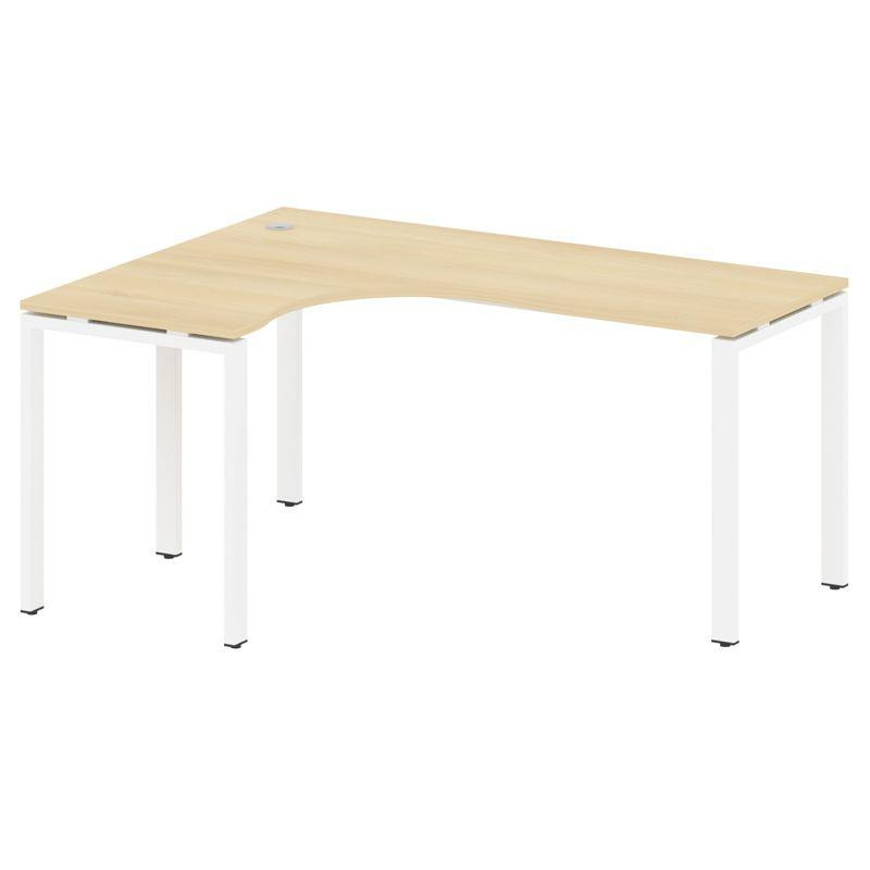 Metal System Стол криволинейный левый на П-образном м/к БП.СА-4 (L) Акация Лорка/Металл Белый 1600*1 Metal System Стол криволинейный левый на П-образном м/к БП.СА-4 (L) Акация Лорка/Металл Белый 1600*1