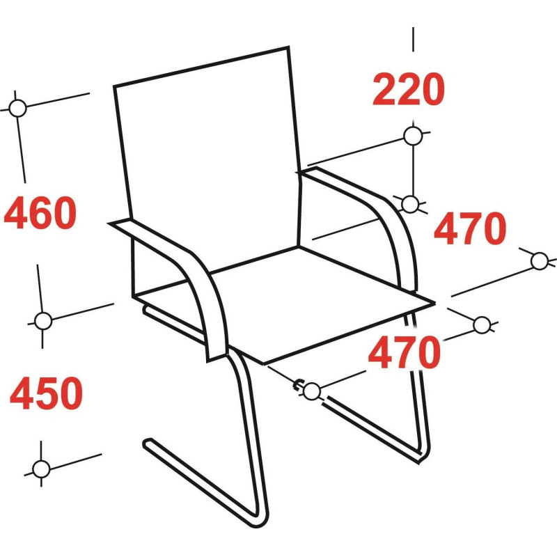 Конференц-кресло 0MX_EV_Everprof Leo CF экокожа черный