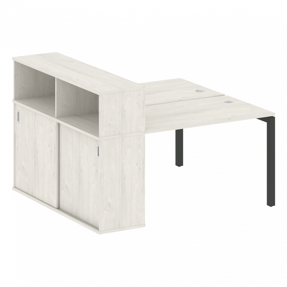 Metal System Quattro Рабочая станция с шкафом-купе на П-образном м/к 50БП.РС-СШК-2.2 Т Дуб Наварра/М Metal System Quattro Рабочая станция с шкафом-купе на П-образном м/к 50БП.РС-СШК-2.2 Т Дуб Наварра/М