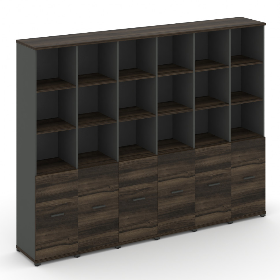 Concept Шкаф 6 узких секций, 5 ниш CN.STU-561 A Дуб Мали/Антрацит/Металл Антрацит 2500*420*1922 Concept Шкаф 6 узких секций, 5 ниш CN.STU-561 A Дуб Мали/Антрацит/Металл Антрацит 2500*420*1922