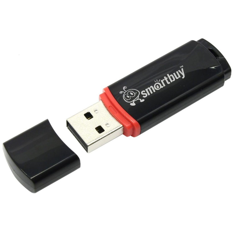 Флеш-память Smartbuy Crown, 8Gb, USB 2.0, чер, SB8GBCRW-K