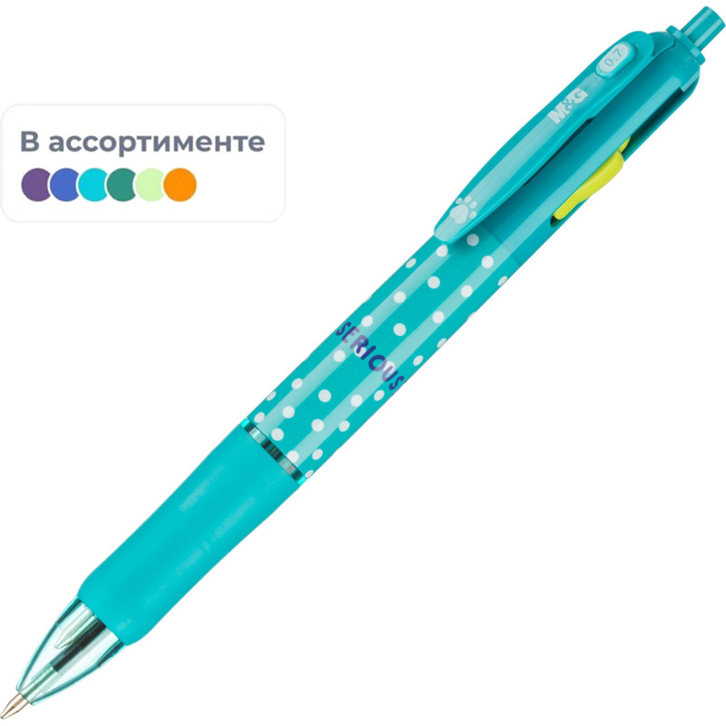 Ручка шариковая автомат. M&amp;G So Many Cats, 4 в 1,0,7мм,масл,асс