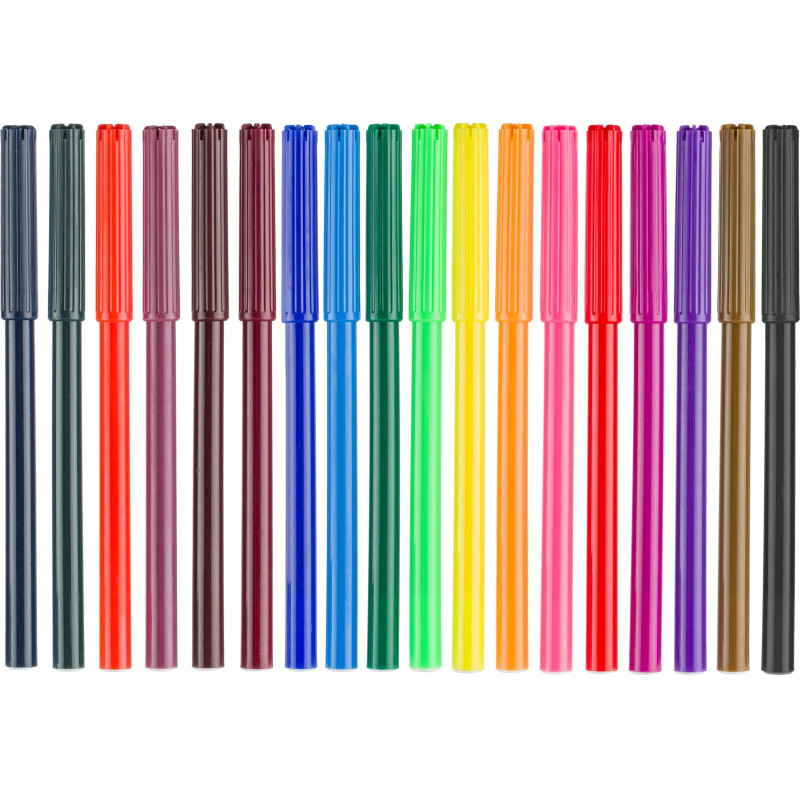 Фломастеры №1School Отличник 18цв., вентилир., смыв., блист. упак