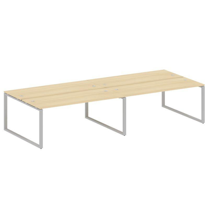 Metal System Рабочая станция на 4 места на О-образном м/к БО.СМ-4.5 Акация Лорка/Металл Серый 3600*1 Metal System Рабочая станция на 4 места на О-образном м/к БО.СМ-4.5 Акация Лорка/Металл Серый 3600*1