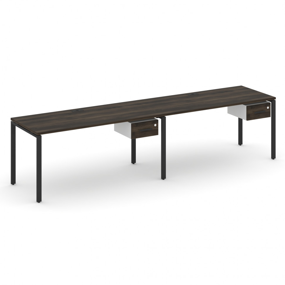 Concept Рабочая станция односторонняя с подвес. тумбами 2 места CN.ORS-112 B Дуб Мали/Белый Бриллиан Concept Рабочая станция односторонняя с подвес. тумбами 2 места CN.ORS-112 B Дуб Мали/Белый Бриллиан