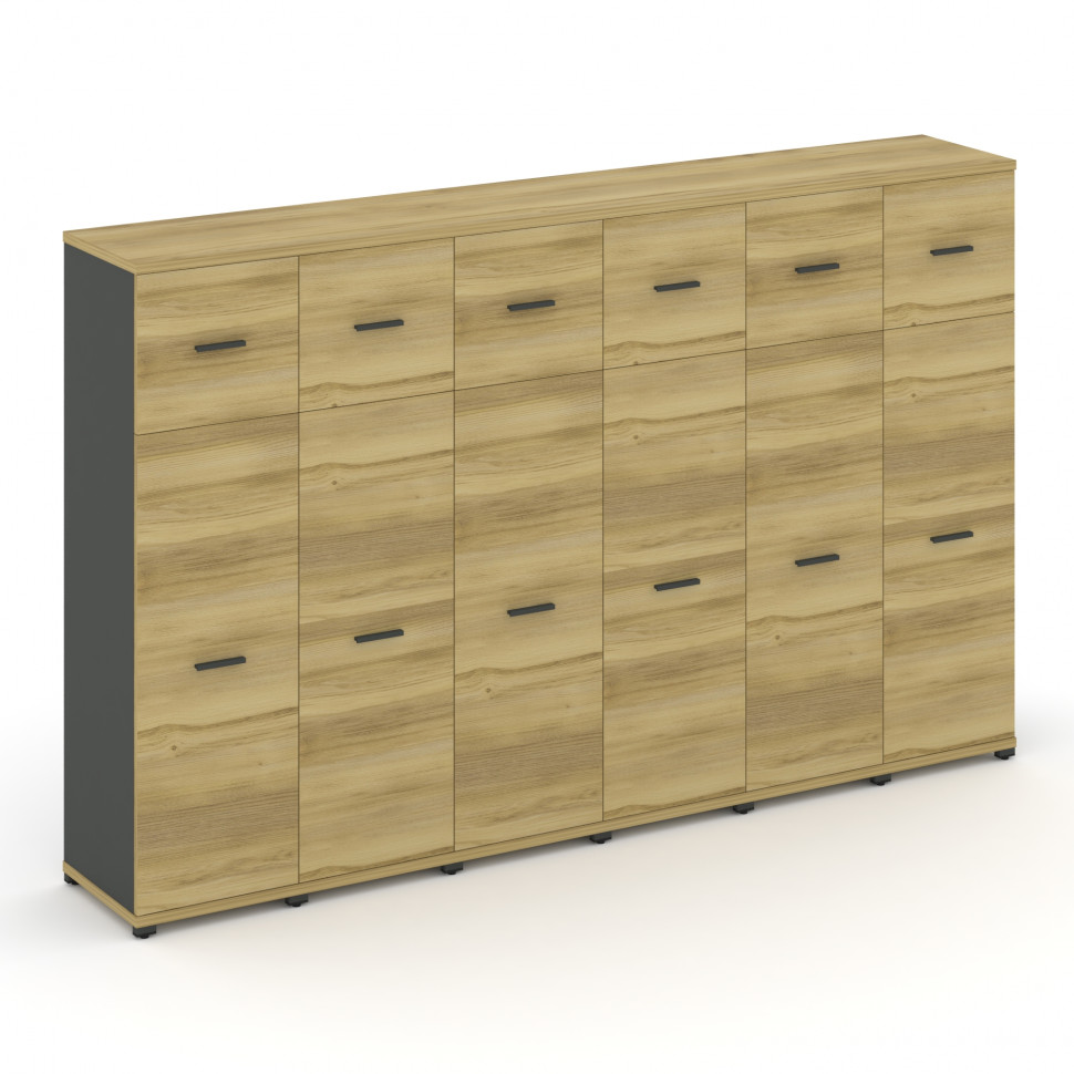 Concept Шкаф 6 узких секций, 4 ниши CN.STU-464 A Дуб Винченцо/Антрацит/Металл Антрацит 2500*420*1554 Concept Шкаф 6 узких секций, 4 ниши CN.STU-464 A Дуб Винченцо/Антрацит/Металл Антрацит 2500*420*1554