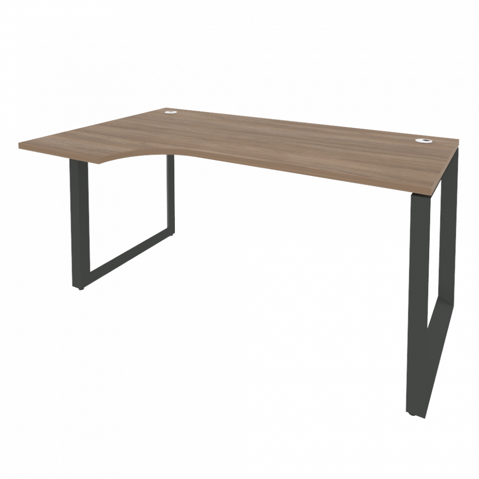 Onix Стол эргономичный левый на О-образном м/к O.MO-SA-1 (L) Дуб Аризона/Металл Антрацит 1580*980*75