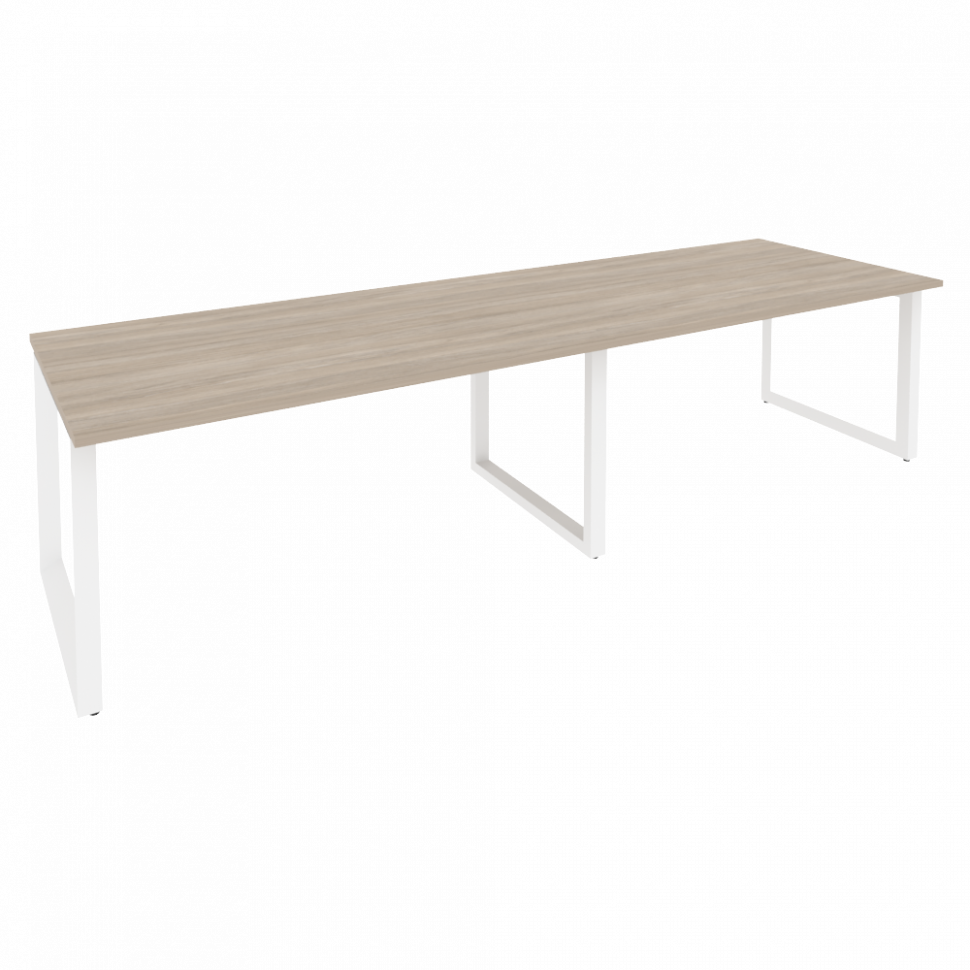 Onix Стол переговорный O.MO-PRG-2.4 Дуб Аттик/Металл Белый 3160*980*750 Onix Стол переговорный O.MO-PRG-2.4 Дуб Аттик/Металл Белый 3160*980*750