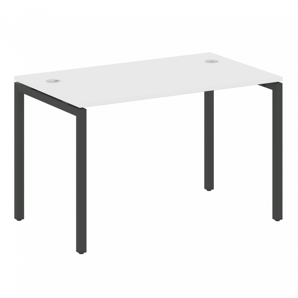 Metal System Quattro Стол письменный на П-образном м/к 40БП.СП-2 Белый/Металл Антрацит 1200*720*750