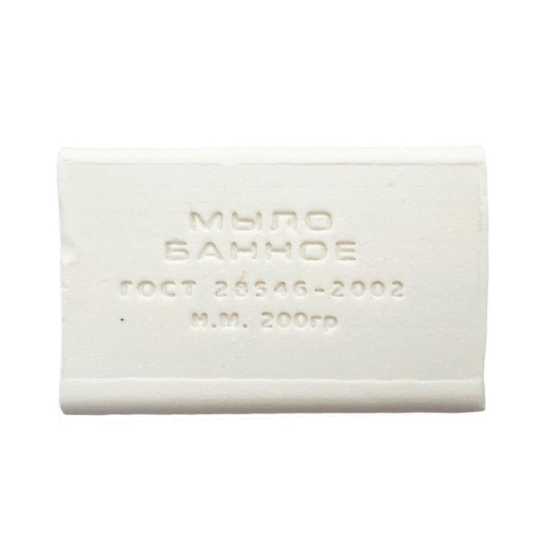 Мыло туалетное Банное в прозрачной обертке флоупак 200гр._СпбКзнВлгКр