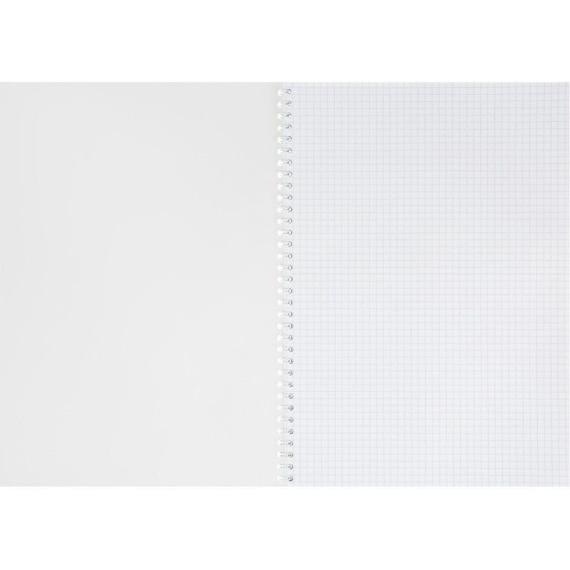 Тетрадь общая А4 60л Attache Персия Голуб/Черн клет, 65г, греб, ВД-лак