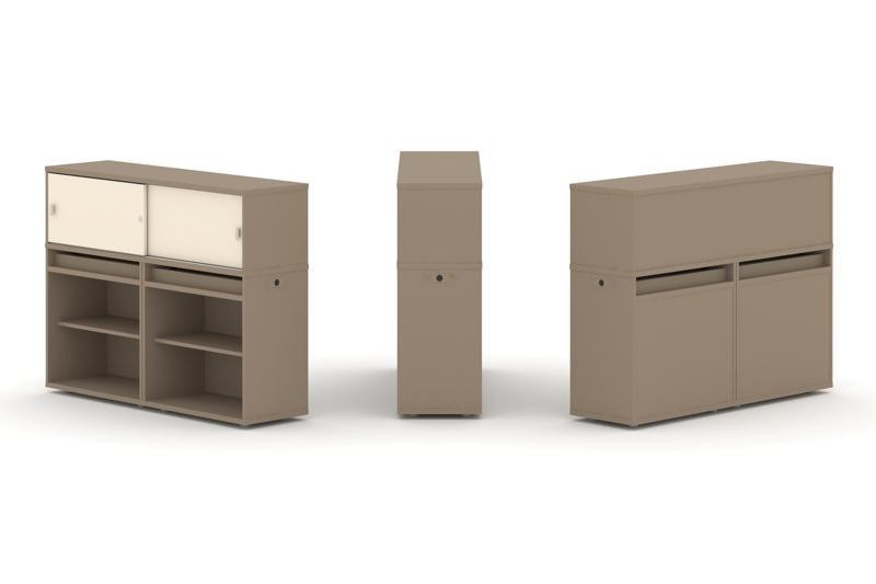 Estetica Набор №2. Тумба двойная+низкая надставка ES.NB.2N-2 Латте/Сатин 1500*410*1135 Estetica Набор №2. Тумба двойная+низкая надставка ES.NB.2N-2 Латте/Сатин 1500*410*1135