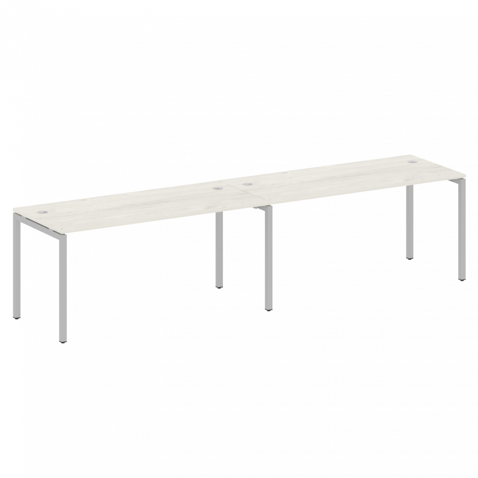 Metal System Quattro Рабочая станция на 2 места на П-образном м/к 40БП.СМ-2.4 Дуб Наварра/Металл Сер Metal System Quattro Рабочая станция на 2 места на П-образном м/к 40БП.СМ-2.4 Дуб Наварра/Металл Сер