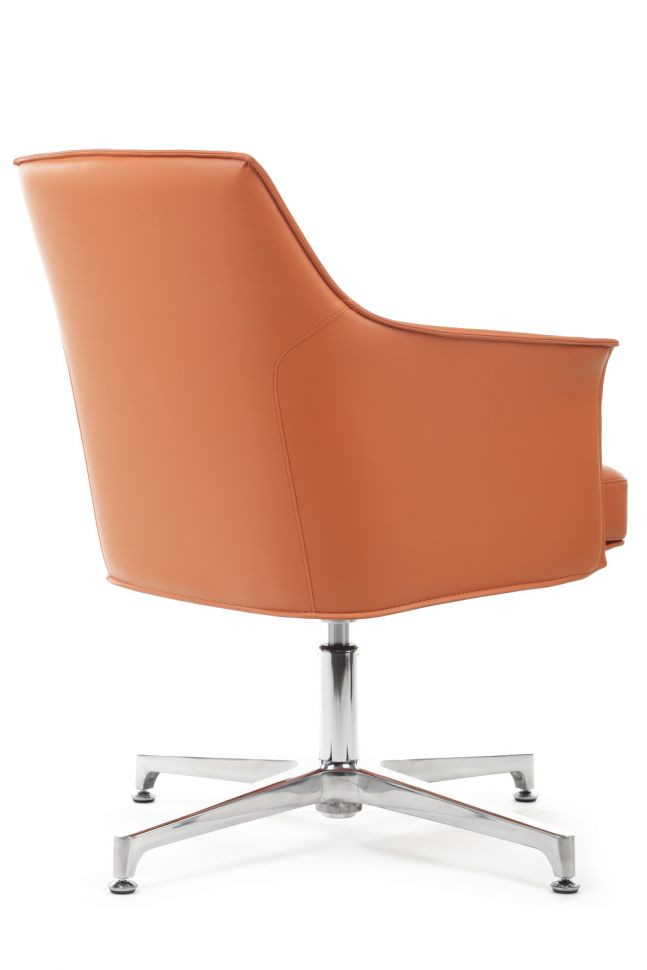 Кресло Rosso-ST С1918 Оранжевый (3A ND9713) натуральная кожа 68*68*85