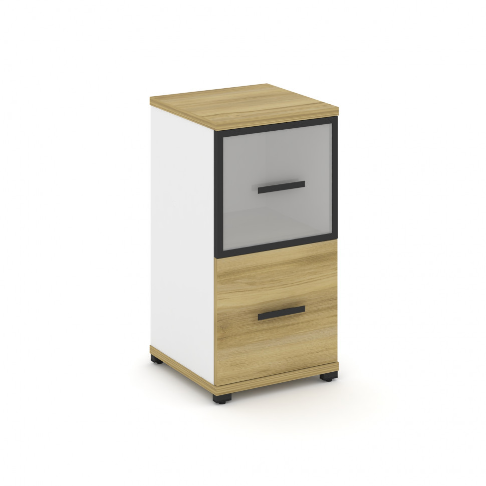 Concept Шкаф 1 узкая секция, 2 ниши CN.STU-212 RMB B Дуб Винченцо/Белый Бриллиант/Металл Черный/Сати Concept Шкаф 1 узкая секция, 2 ниши CN.STU-212 RMB B Дуб Винченцо/Белый Бриллиант/Металл Черный/Сати