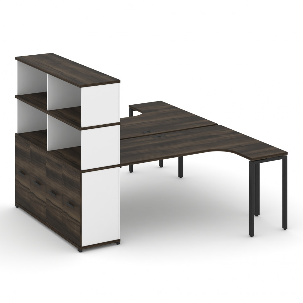 Concept Рабочая станция с опорным распаш. шкафом с надставкой выс. CN.DSA-216 B Дуб Мали/Белый Брилл Concept Рабочая станция с опорным распаш. шкафом с надставкой выс. CN.DSA-216 B Дуб Мали/Белый Брилл
