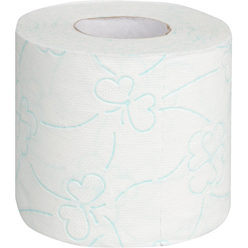 Бумага туалетная Luscan Comfort 2сл бел с зел тисн яблок 100%цел 21,9м4р/уп