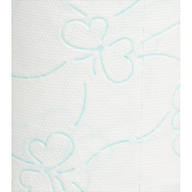 Бумага туалетная Luscan Comfort 2сл бел с зел тисн яблок 100%цел 21,9м4р/уп