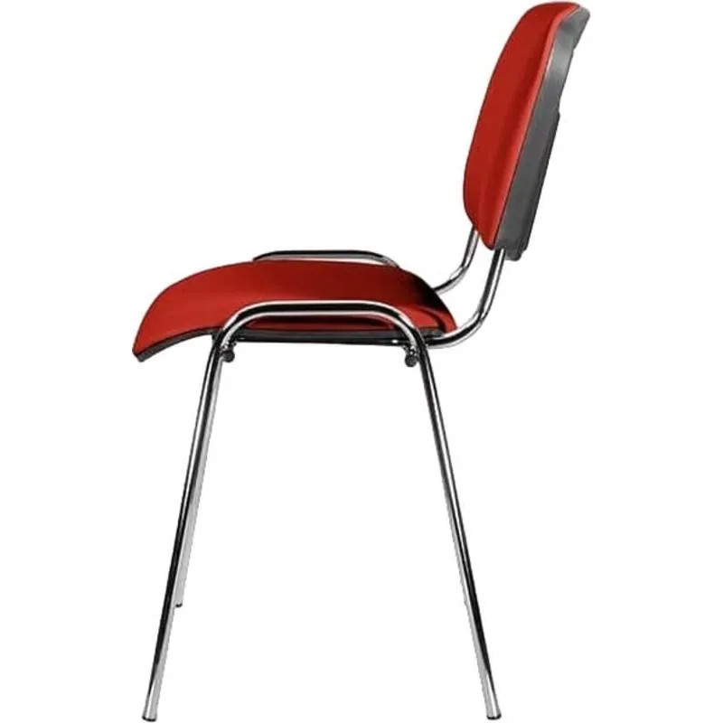 Стул UP_EChair Rio(ИЗО) хром, к/з красный Z29