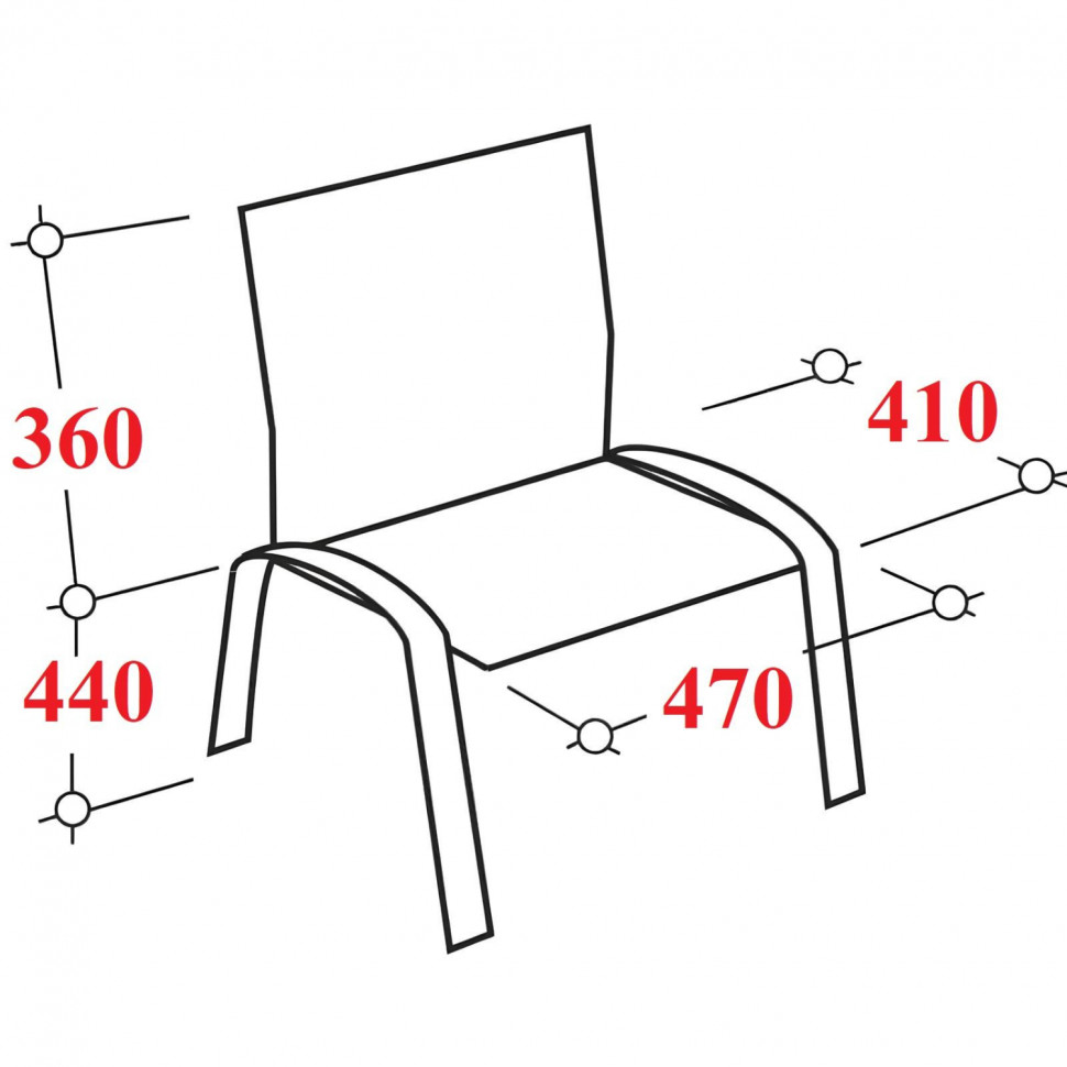 Стул UP_EChair Rio(ИЗО) чёрн, пластик черный