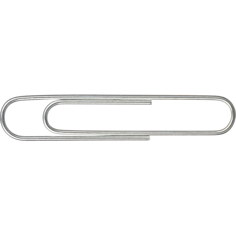 Скрепки КОМУС оцинкованные, 50 мм, негофрированные, 100 шт/уп