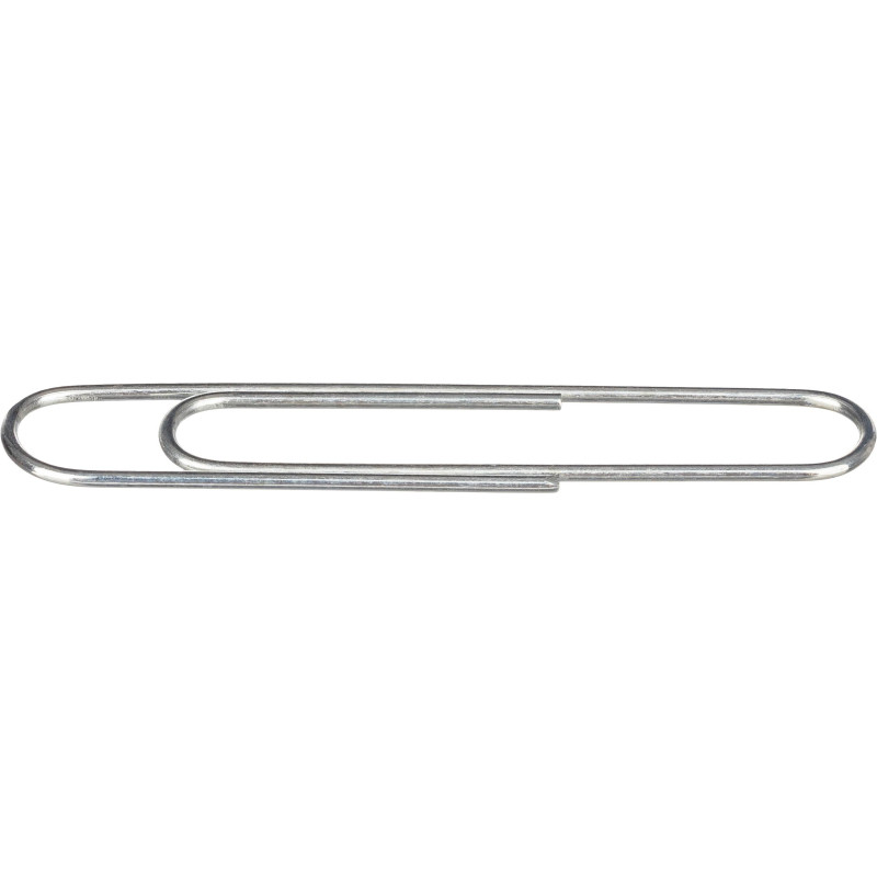 Скрепки КОМУС оцинкованные, 50 мм, негофрированные, 100 шт/уп