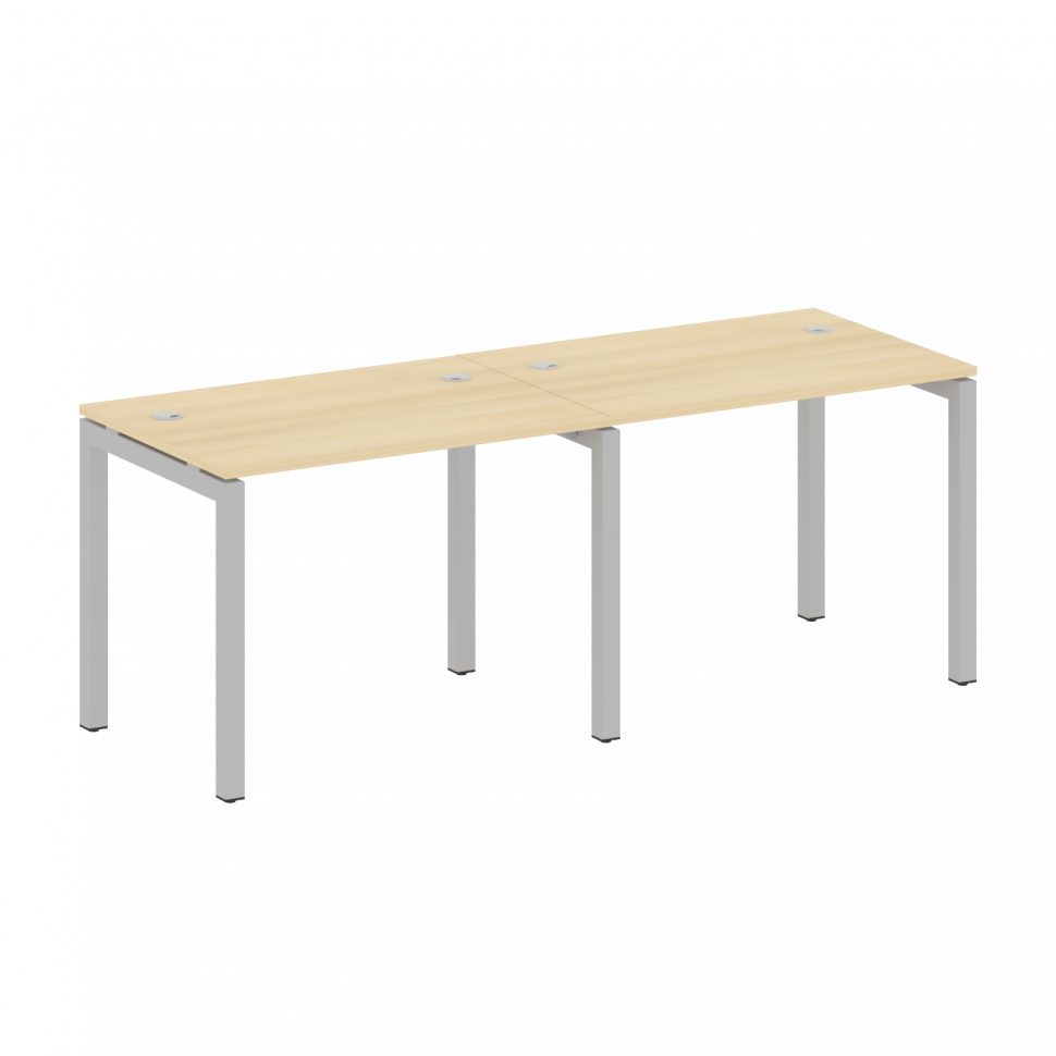 Metal System Quattro Рабочая станция на 2 места на П-образном м/к 50БП.СМ-2.1 Акация Лорка/Металл Се