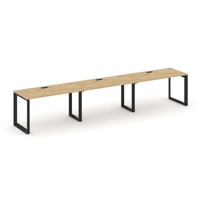 Style Project Рабочая станция односторонняя SN-59O.ORS-051 Тиквуд Светлый/Металл Черный/Черный Заглу