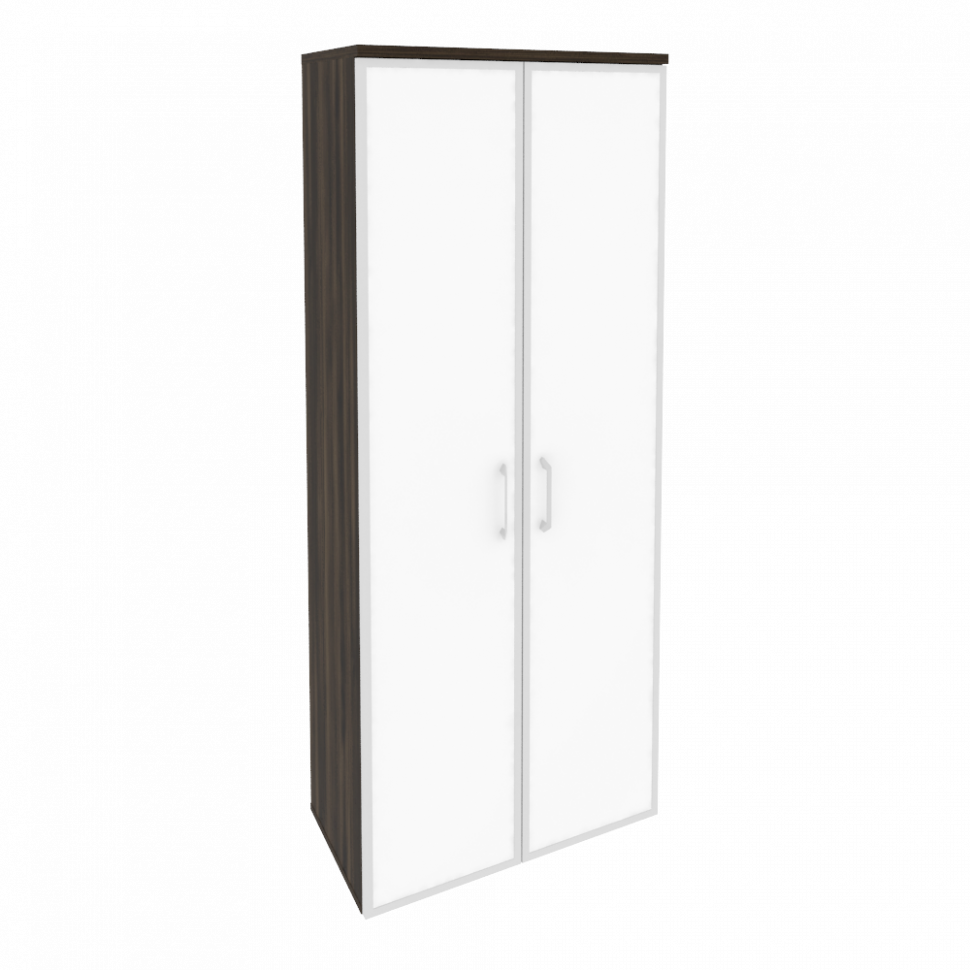 Onix Шкаф высокий широкий O.ST-1.10 R white Дуб Мали/Стекло White 800*420*1977