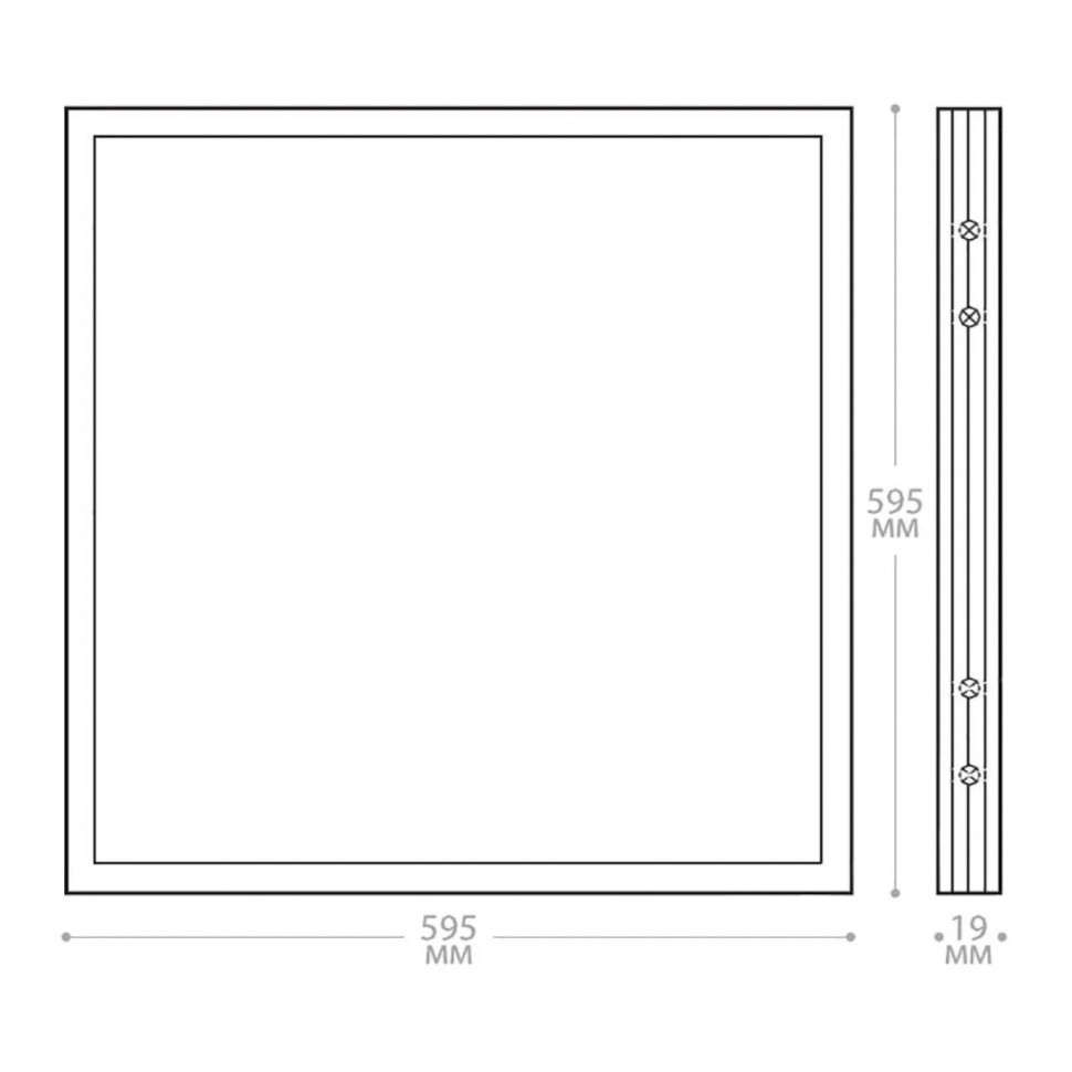 Светильник светодиодный Feron AL2115 встраиваемый 36W 4000K белый (21084)