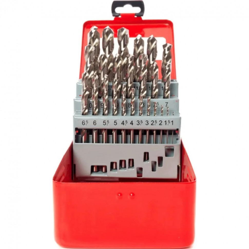 Набор сверл по металлу REDVERG 25 шт HSS-G, 1-13 мм(501052)