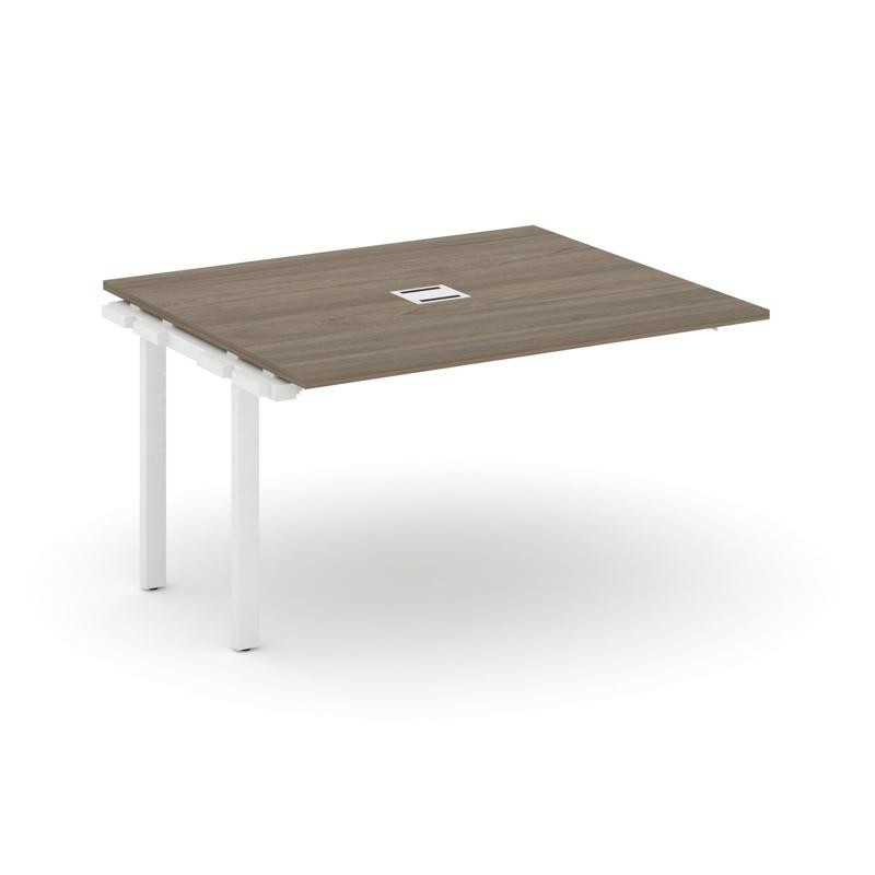 Style Project Проходной наб. элем. перег. стола SN-59P.NSPRG-033 Вяз Благородный/Металл Белый 1380*1