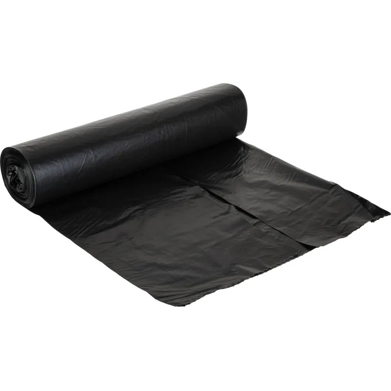 Мешки для мусора ПВД 75л 45мкм 25шт/рул черные 60x80см Luscan_СПБ