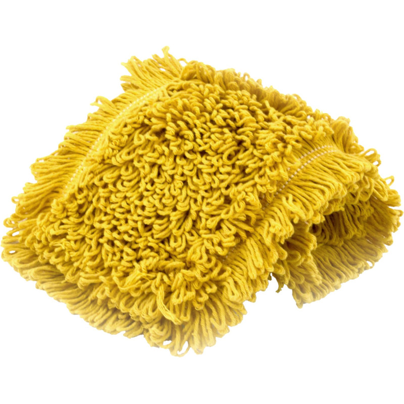 Насадка МОП плоский 40х13см ухо+карман хлопок жёлтый CN3068