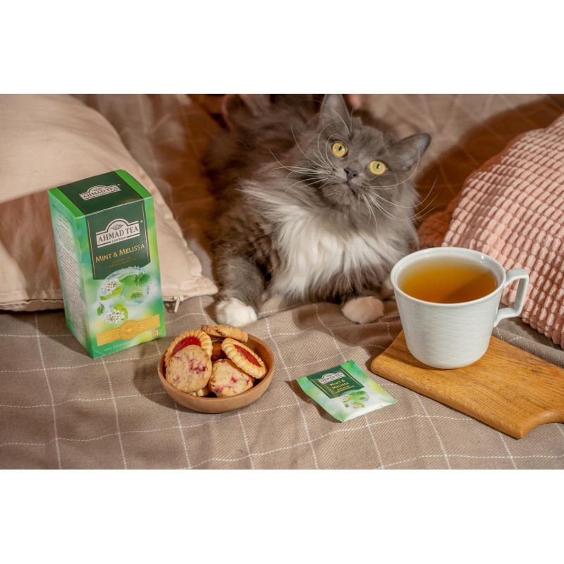 Чай Ahmad Tea зеленый Мята-Мелиса 25пакx1,5г/уп 2258