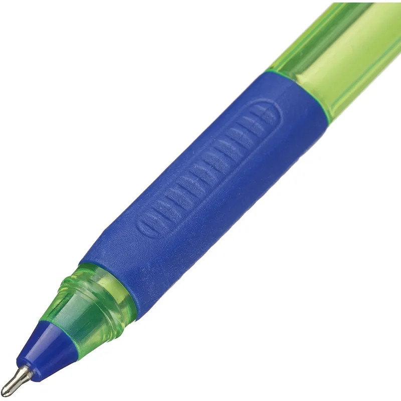 Ручка шариковая неавтомат. Attache Trio Grip, масл, син., зелен.корп