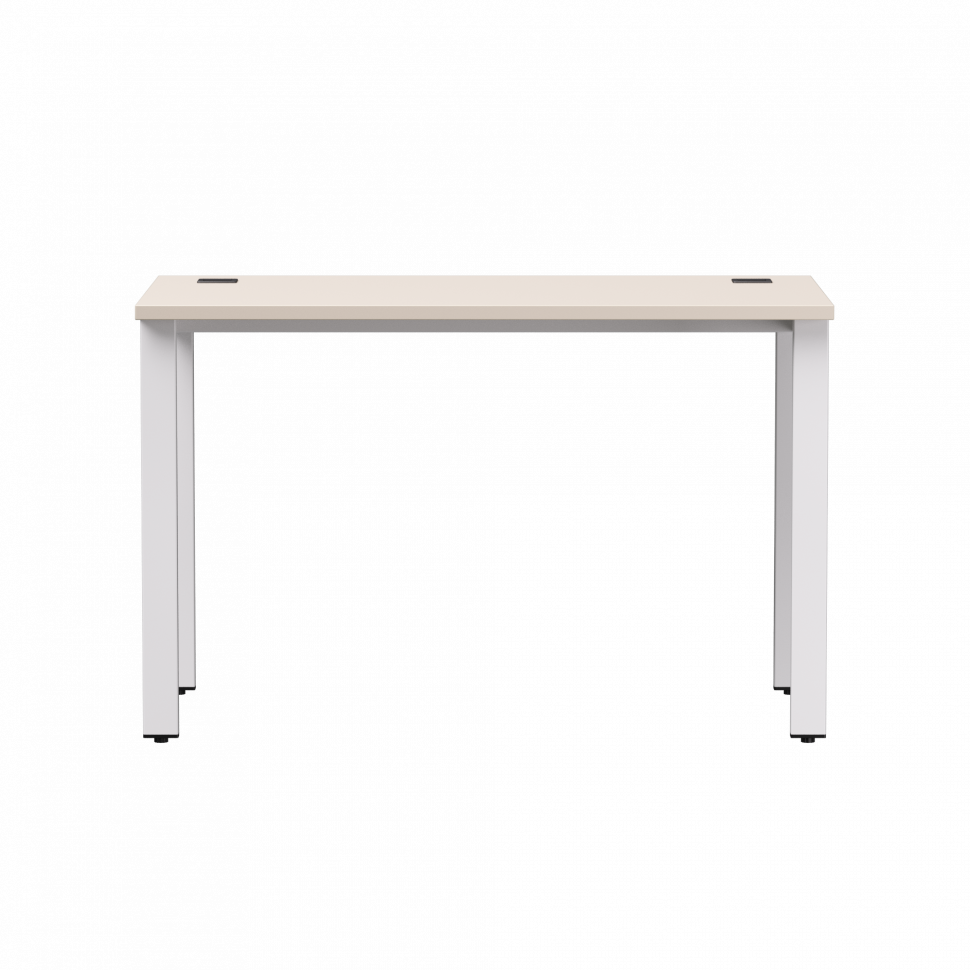 Стол прямой Everprof EVO (ЭВО) на металлокаркасе 1180х670х755 мм Кашемир/Белый