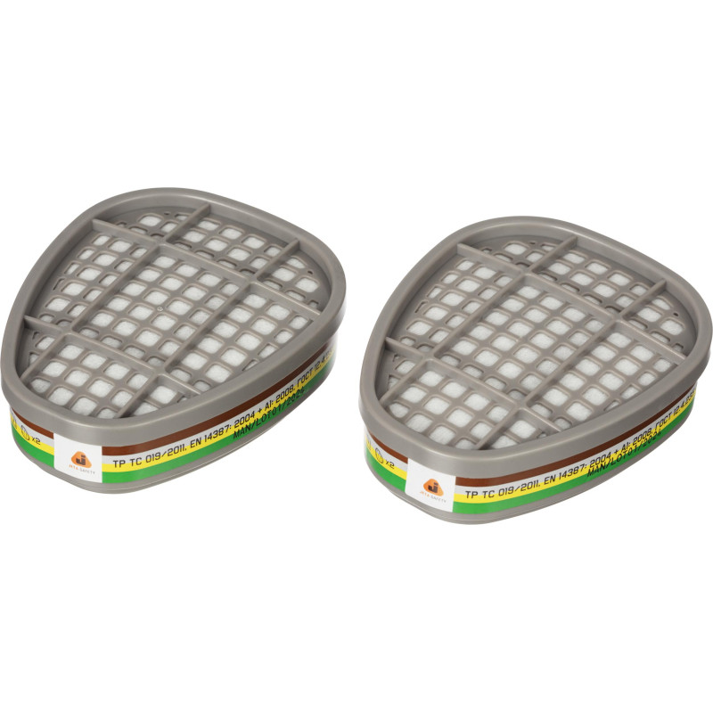 Фильтр противогазовый JetaSafety6541 ABEK1 орг/неорг/кис/амм 2шт/уп