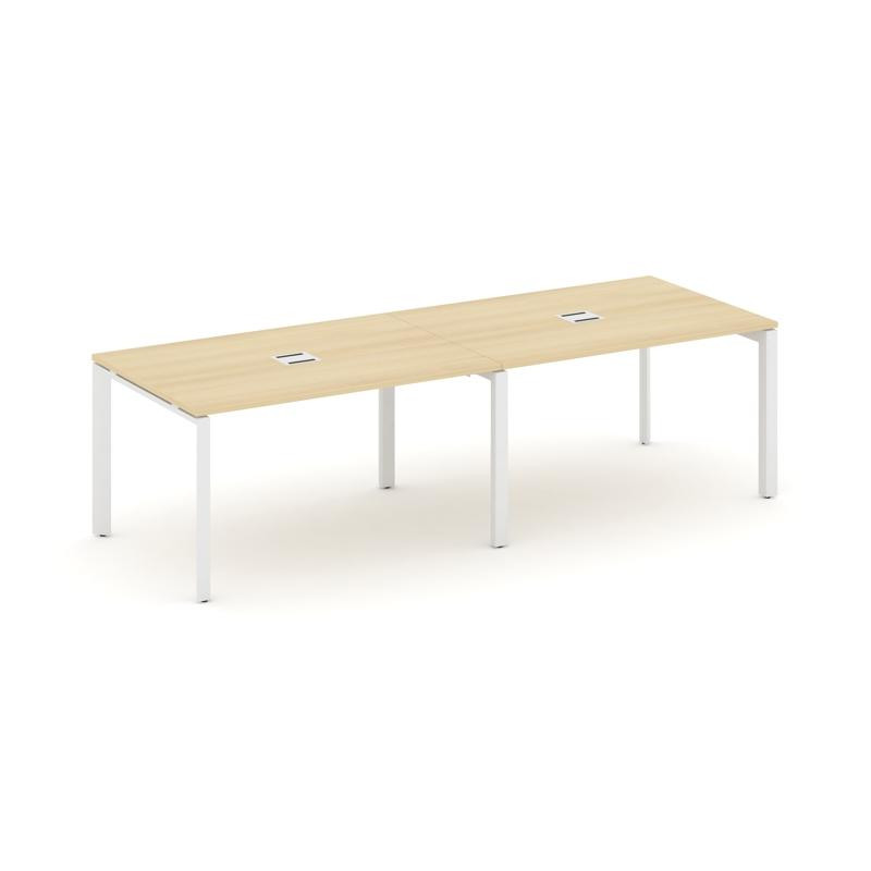 Style Project Стол переговорный SN-59P.SPRG-012 Акация Лорка/Металл Белый 2360*980*750