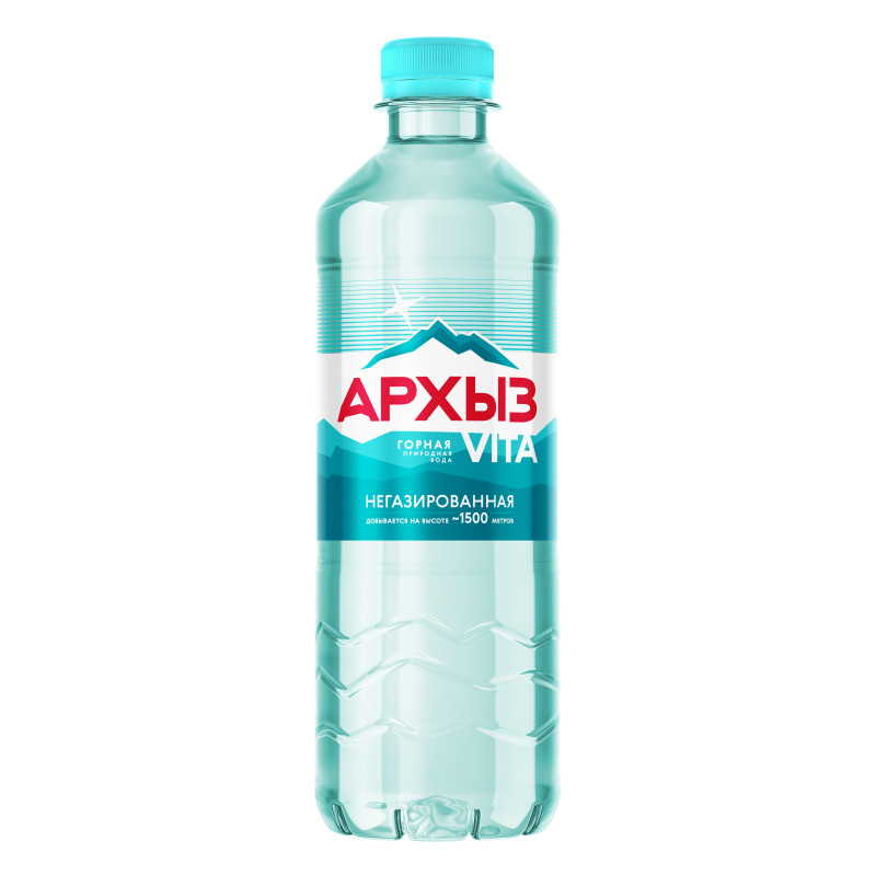 Вода минеральная Архыз, пэт, без газа, 0,5 л