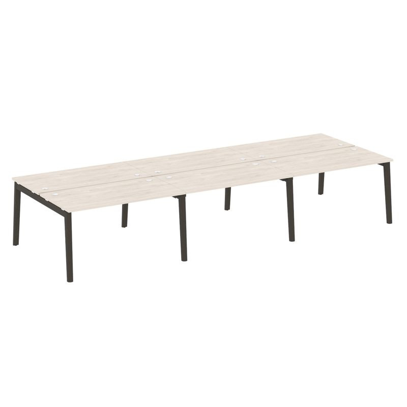 Onix Wood Рабочая станция OW.D.RS-6.3.7 Денвер Светлый/Дуб Темный/Металл Антрацит 4140*1475*750