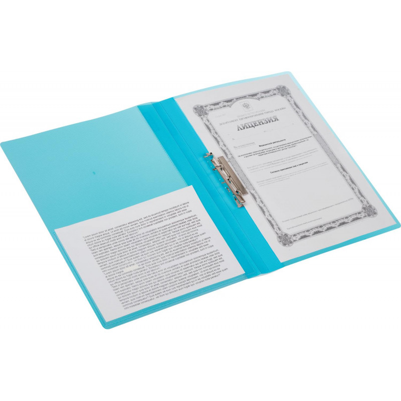 Папка с зажимом Attache Diagonal синий