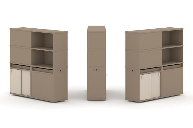 Estetica Набор №20. Тумба двойная+высокая надставка ES.NB.2V-20 Латте/Капучино 1500*410*1520 Estetica Набор №20. Тумба двойная+высокая надставка ES.NB.2V-20 Латте/Капучино 1500*410*1520