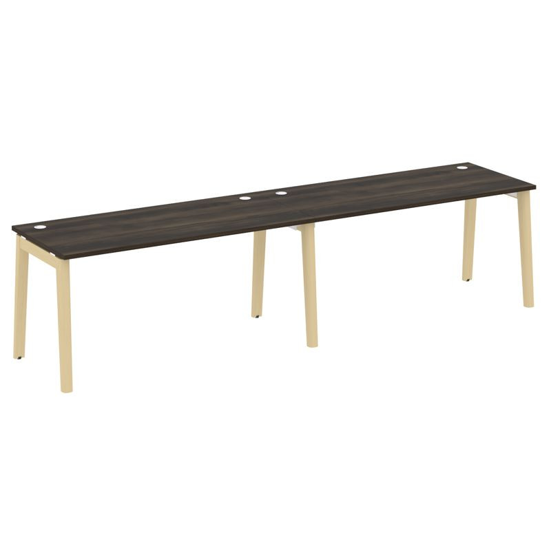 Onix Wood Рабочая станция OW.RS-2.4.7 Дуб Мали/Дуб Светлый/Металл Белый 3160*720*750