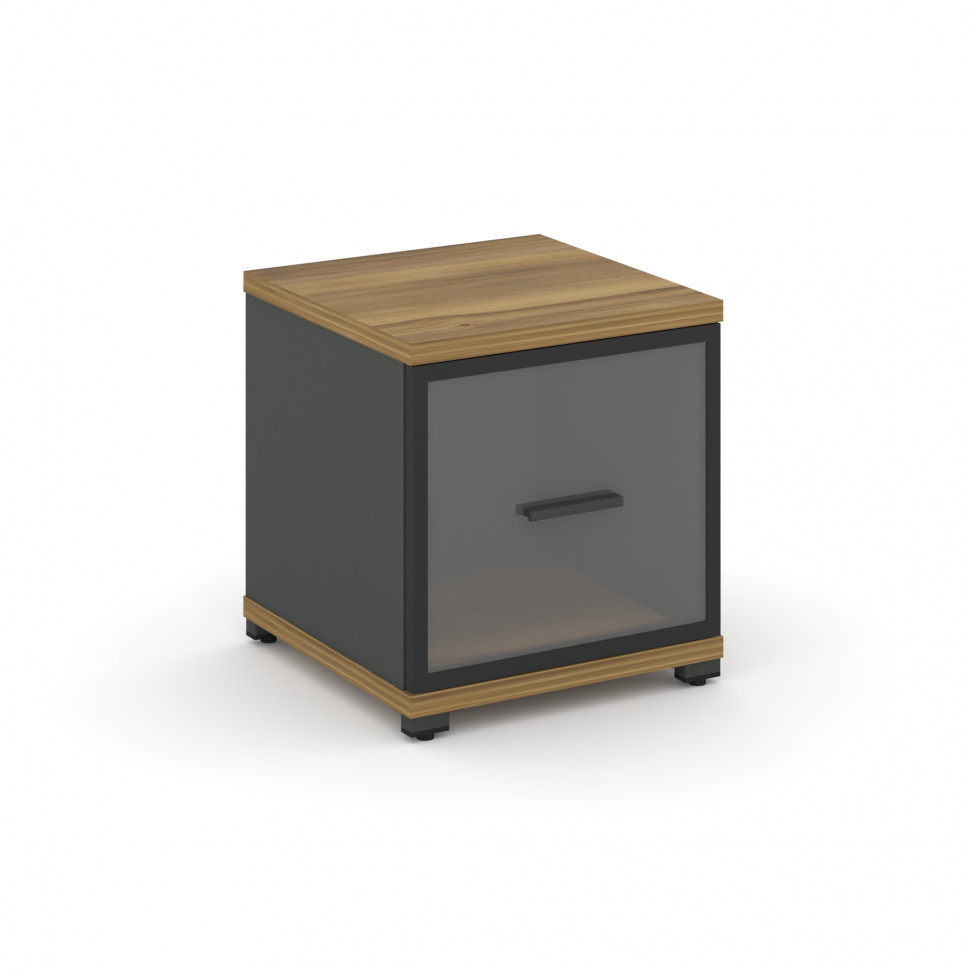 Concept Шкаф 1 узкая секция, 1 ниша CN.STU-113 RPB A Сандал Янтарный/Антрацит/Металл Антрацит/Прозра