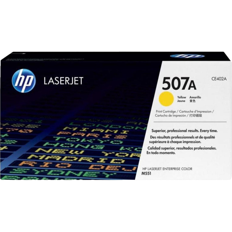 Картридж лазерный HP 507A CE402A жел. для CLJ M525/M551/M570/M571/M575