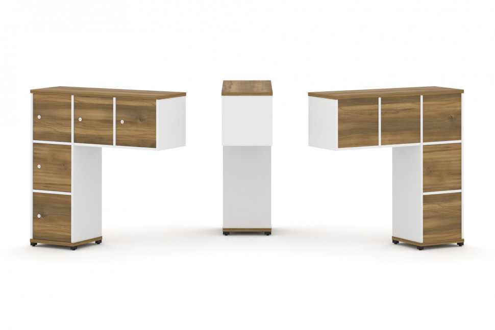 Concept Надставка низкая CN.ONN-007 Сандал Янтарный/Белый Бриллиант/Металл Черный 1099*365*1130