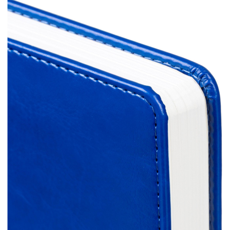 Ежедневник недатированный Attache А5, 160л, 138x213мм под кожу, темно-синий