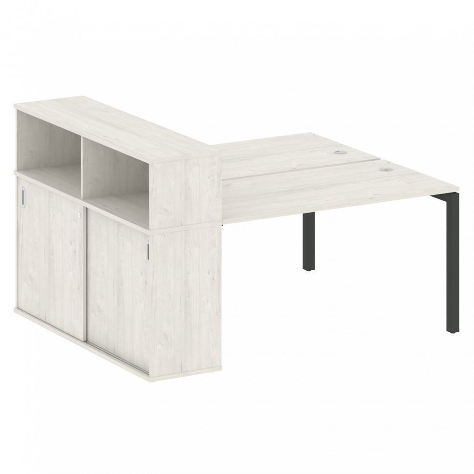 Metal System Quattro Рабочая станция с шкафом-купе на П-образном м/к 50БП.РС-СШК-2.3 Т Дуб Наварра/М Metal System Quattro Рабочая станция с шкафом-купе на П-образном м/к 50БП.РС-СШК-2.3 Т Дуб Наварра/М